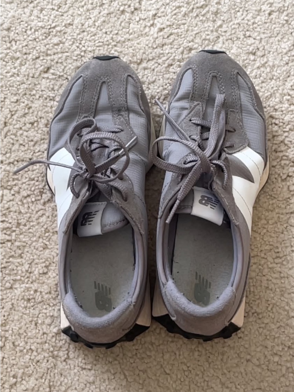 New Balance Gray and White Women’s Sneakers